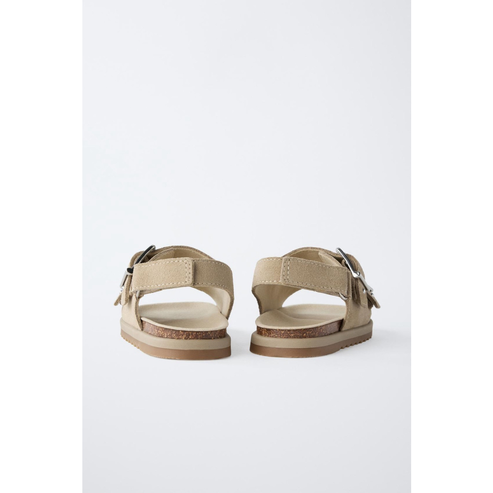 Zara Baby Studded Leather Sandals Size 8 US 24 EU - Picture 4 of 6